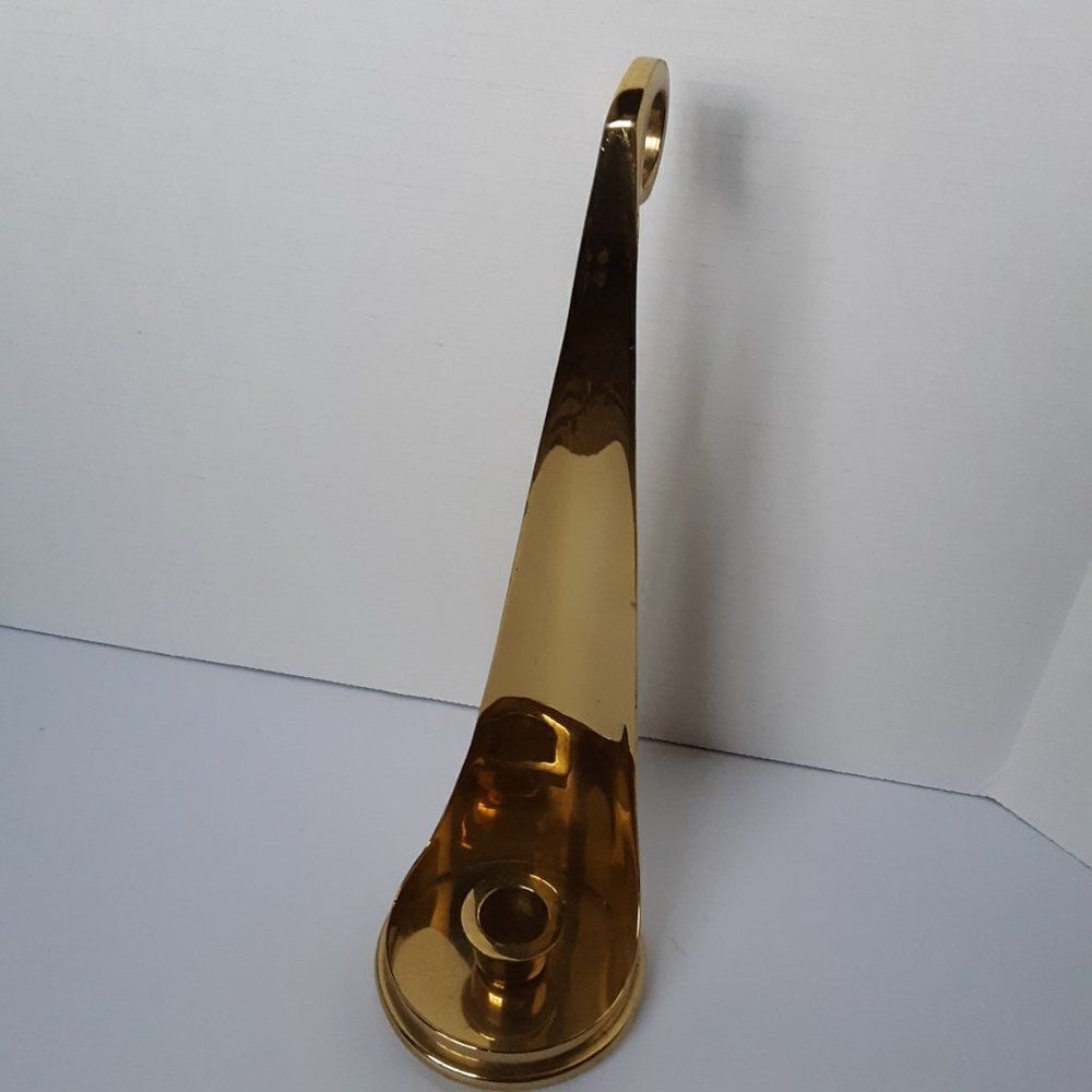 Vintage Hollywood Regency MCM Brass Y2K Candle Holder